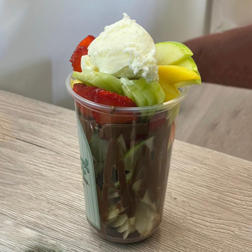 Mixed fruit ice cream